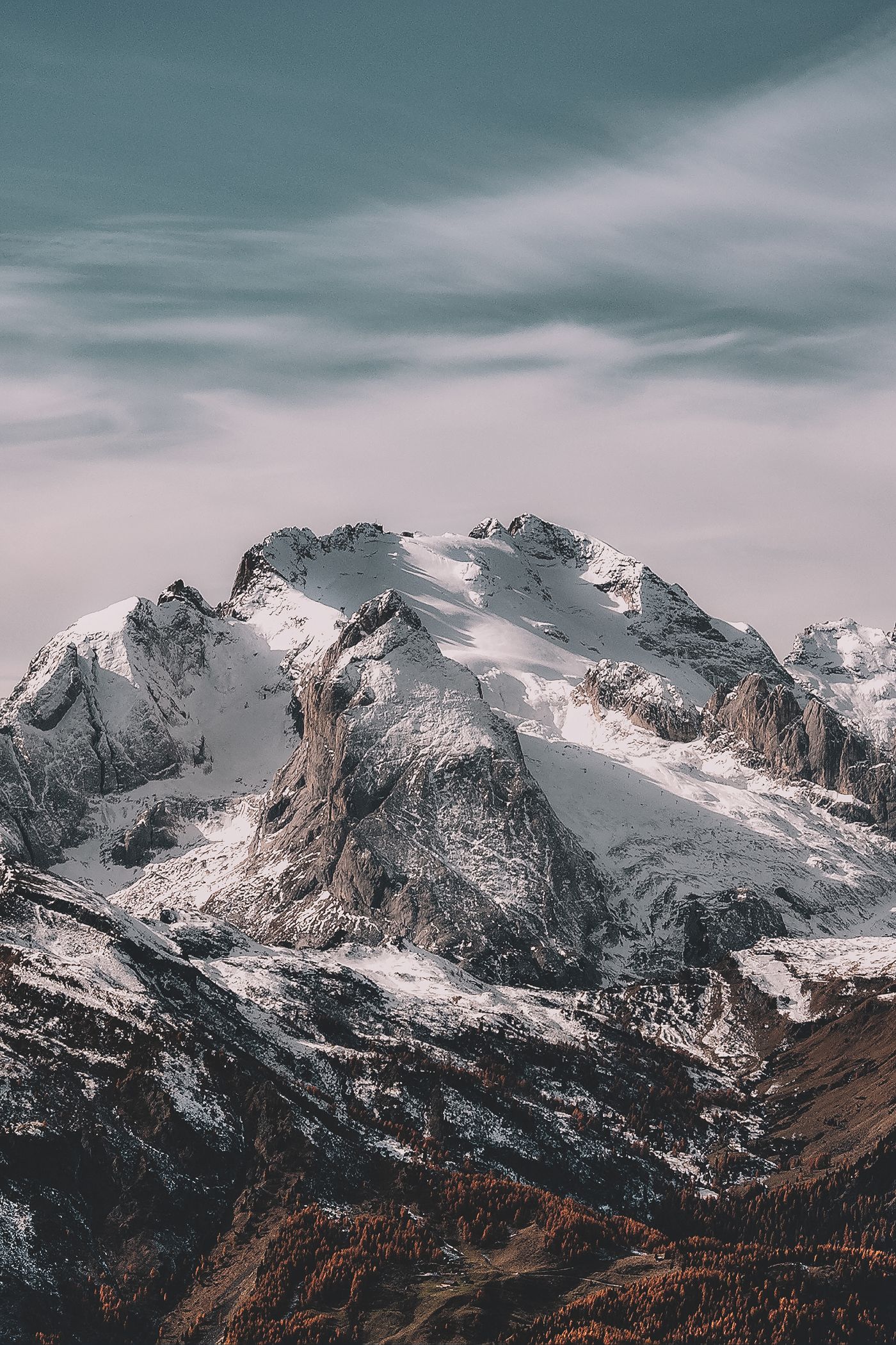 Snow-capped coastal mountains near Deep Cove