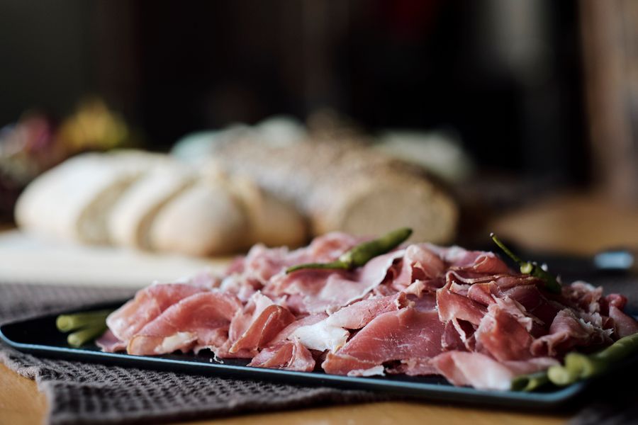 Cured Italian meats platter