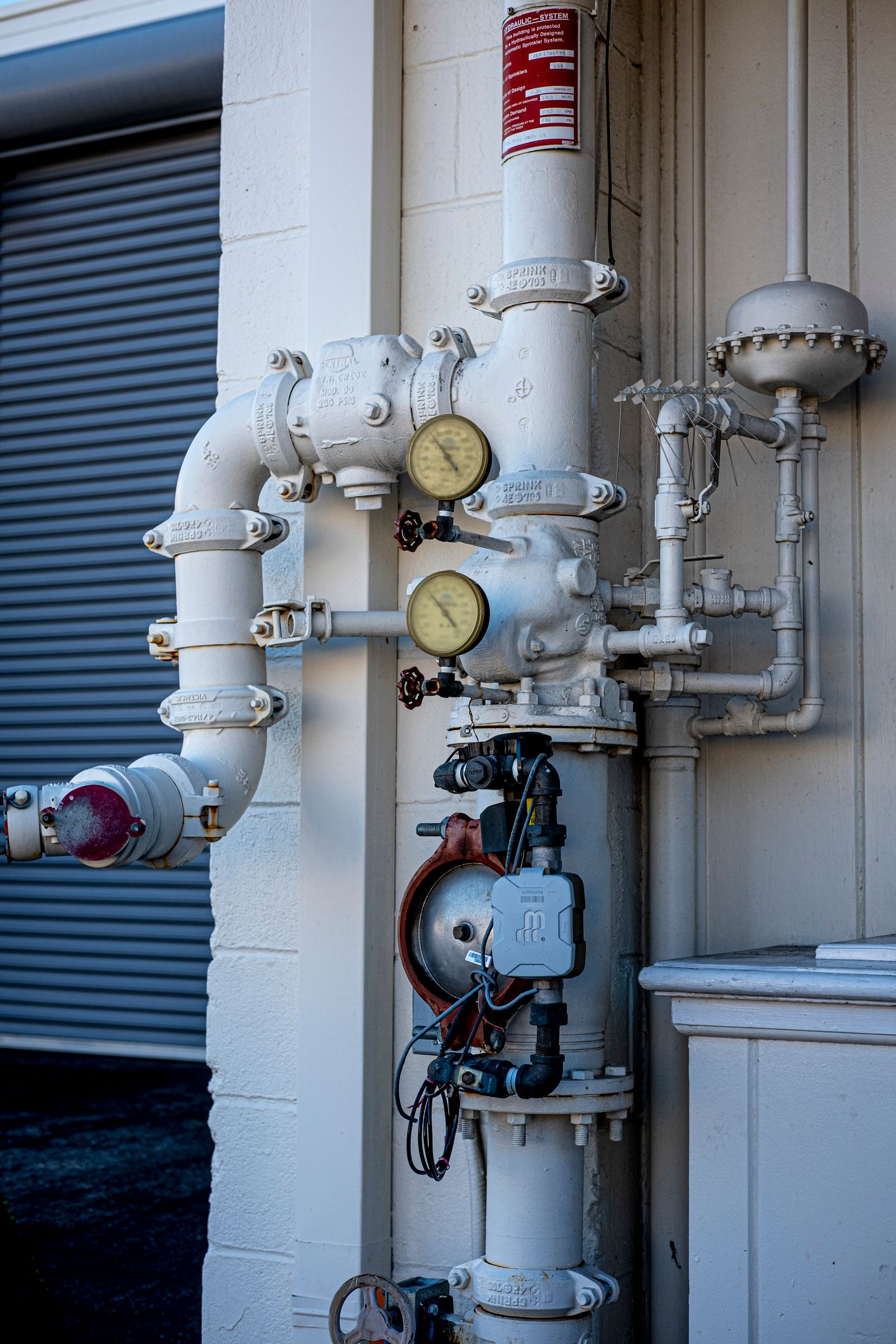 Mechanical-room plant and pipework