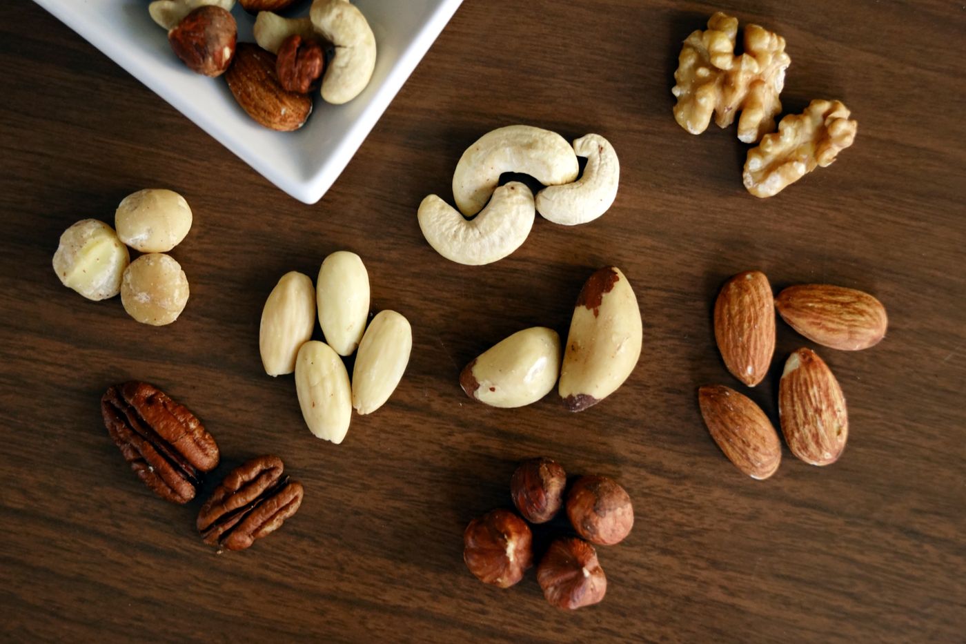 Mixed nuts in a bowl