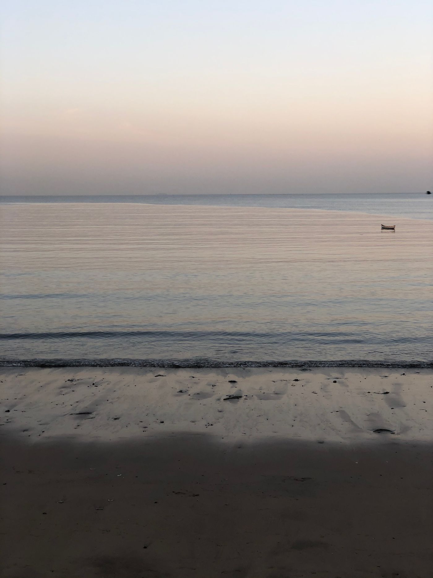 The White Rock beachfront at dusk