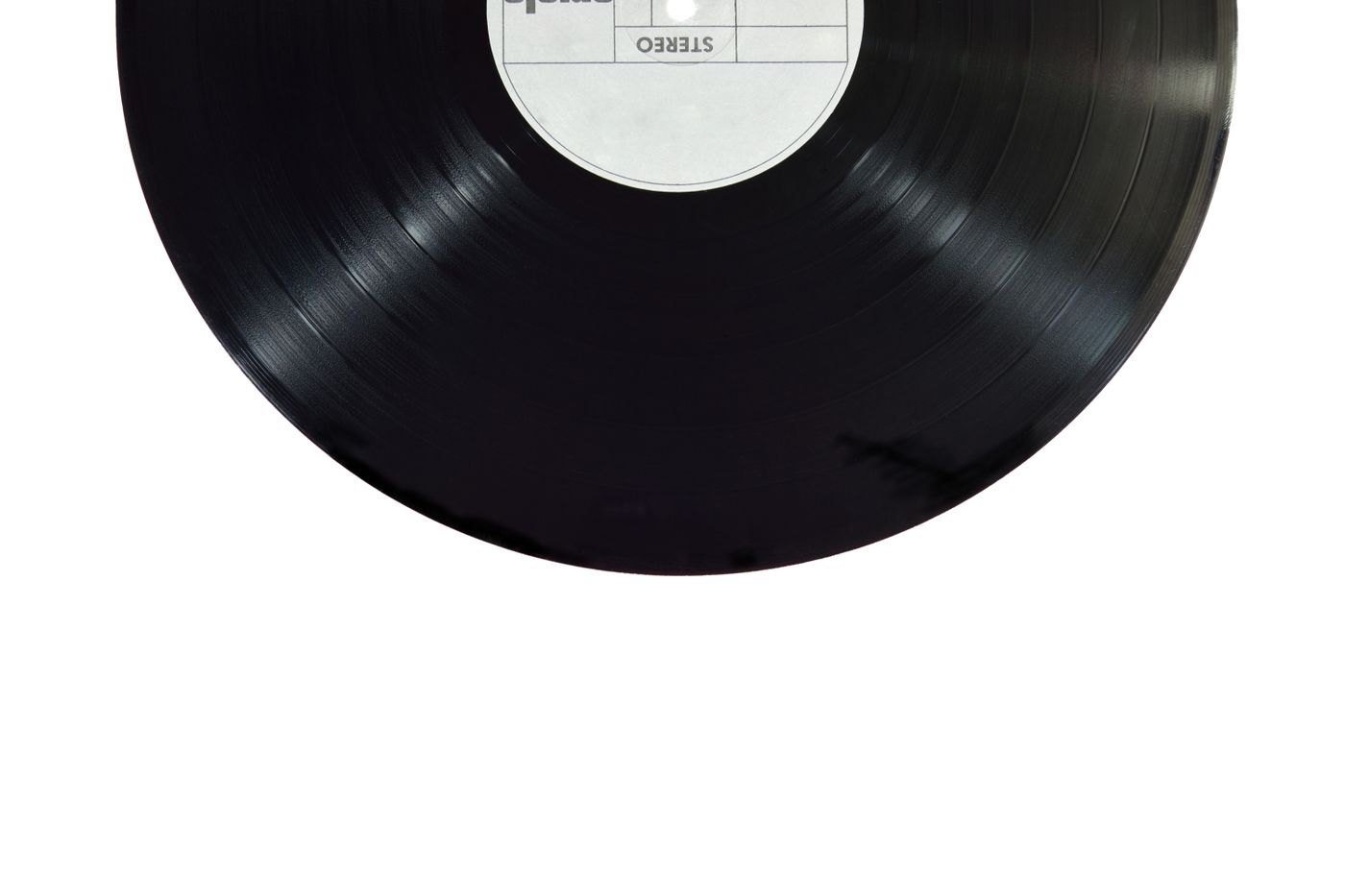 Vinyl record close up