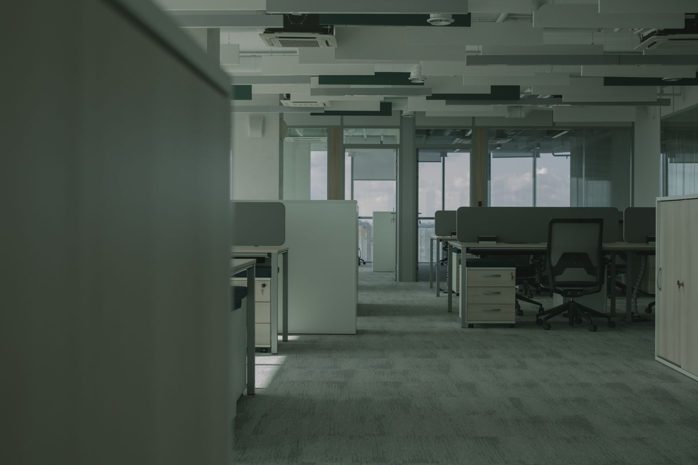 A bright, modern law office interior