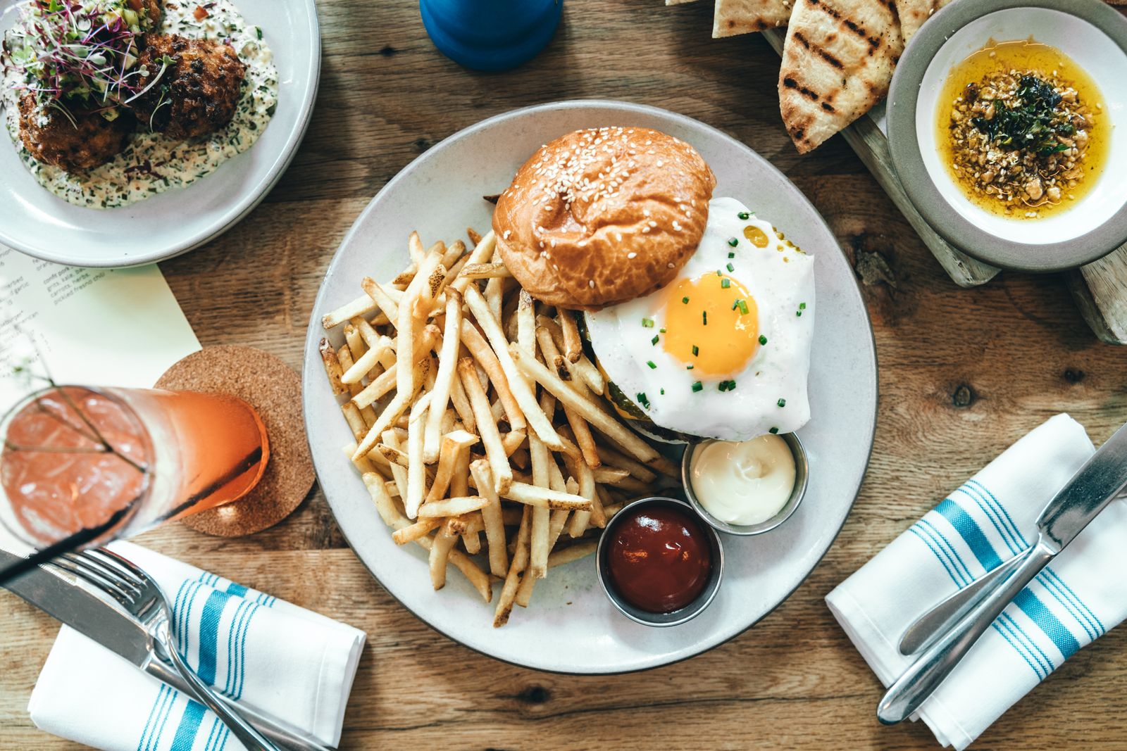 A fresh brunch plate