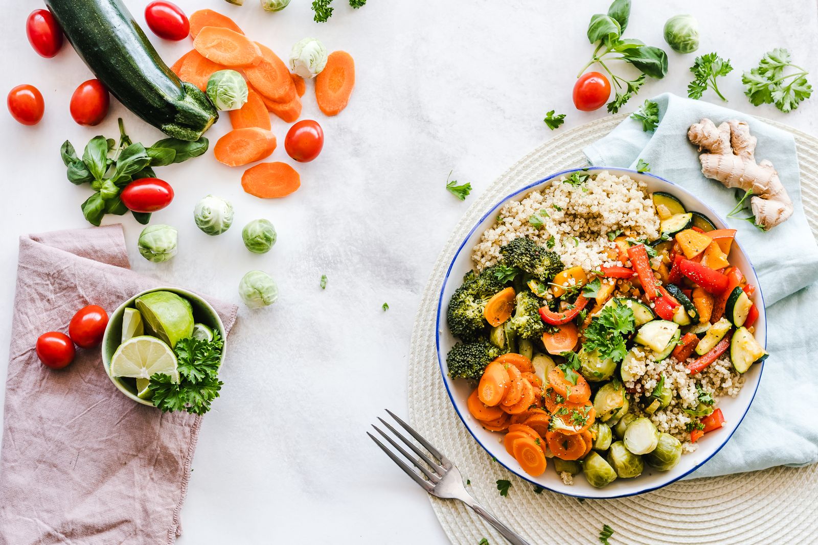 A fresh salad bowl