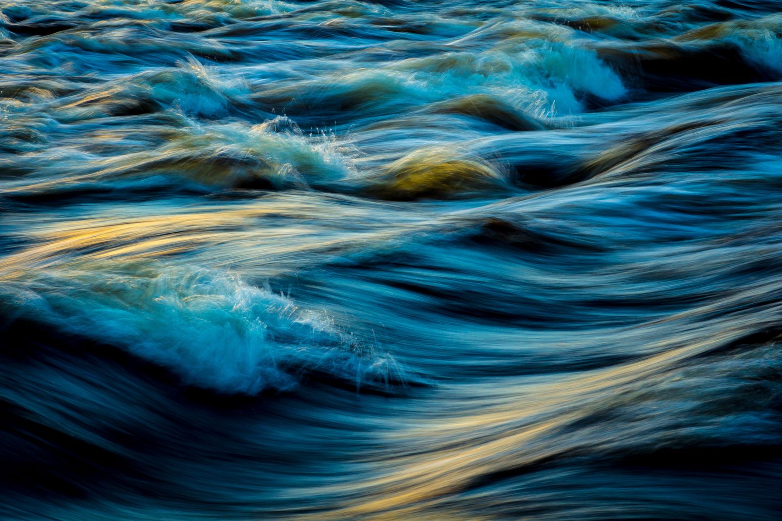 Clear blue pool water surface