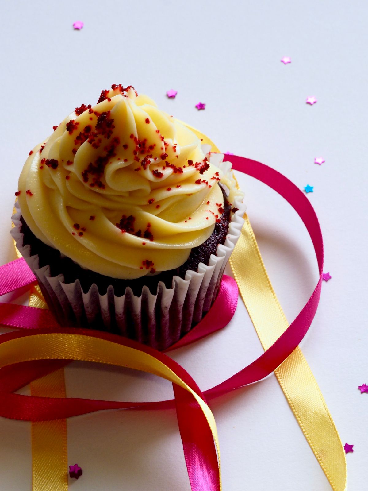 Frosted gluten-free cupcake