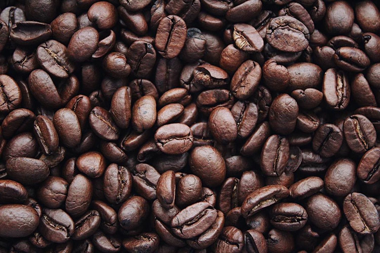 Roasted beans on burlap