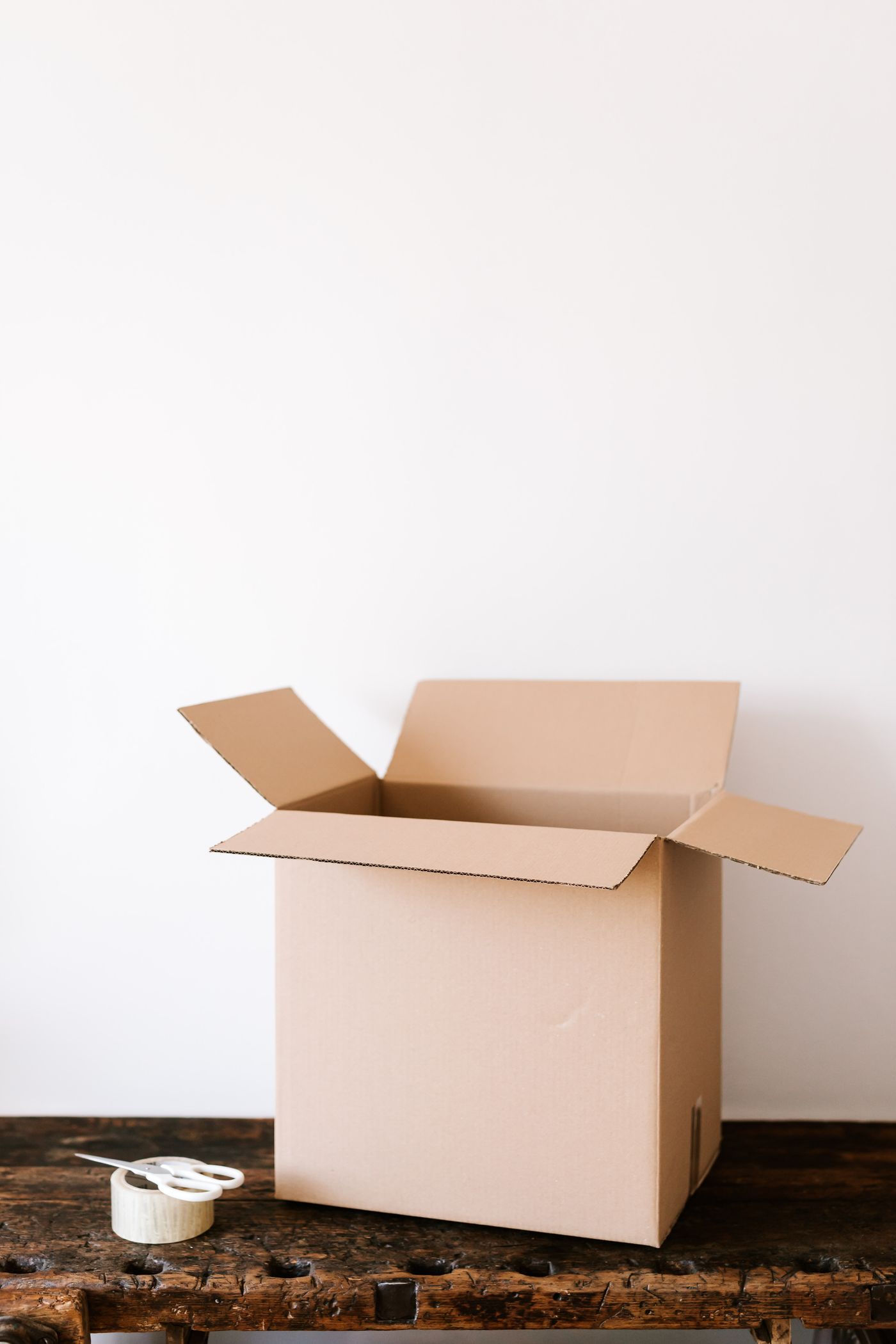 Boxed clutter ready to clear