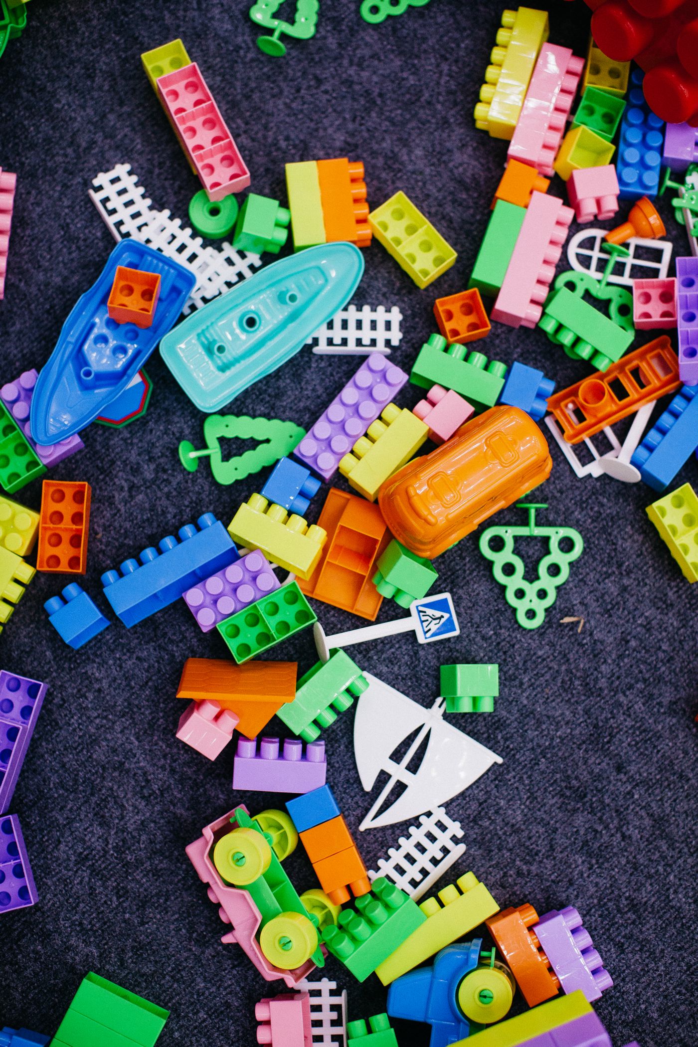 Colourful building blocks