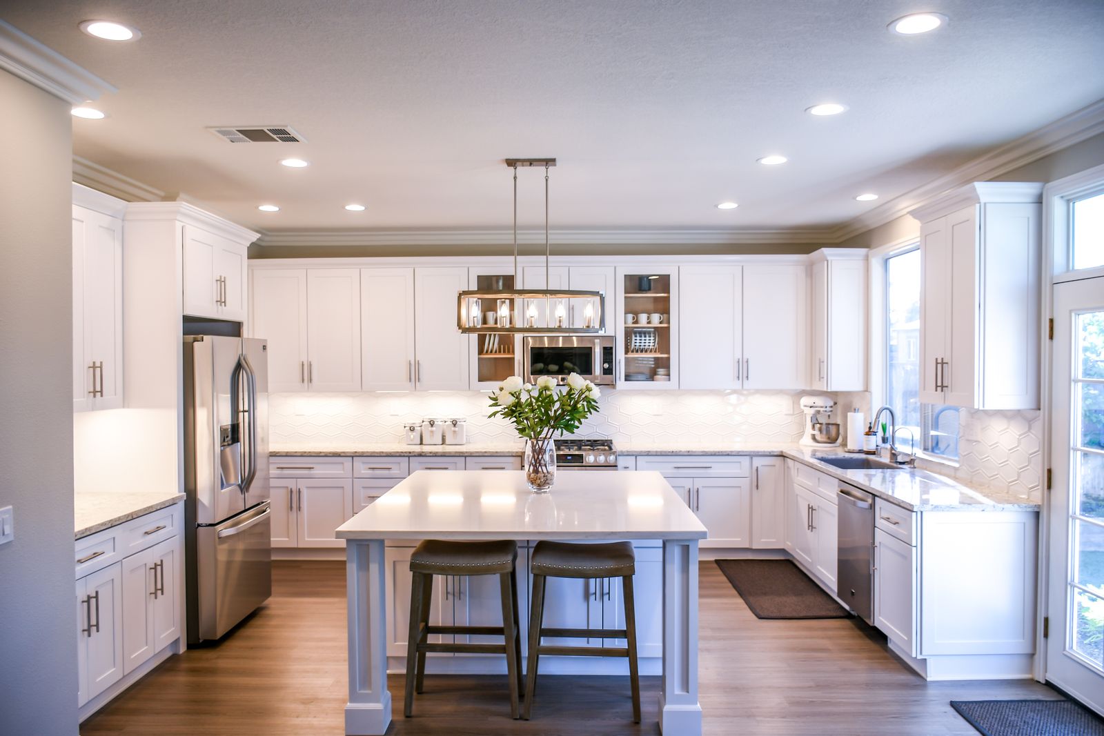 White renovated kitchen