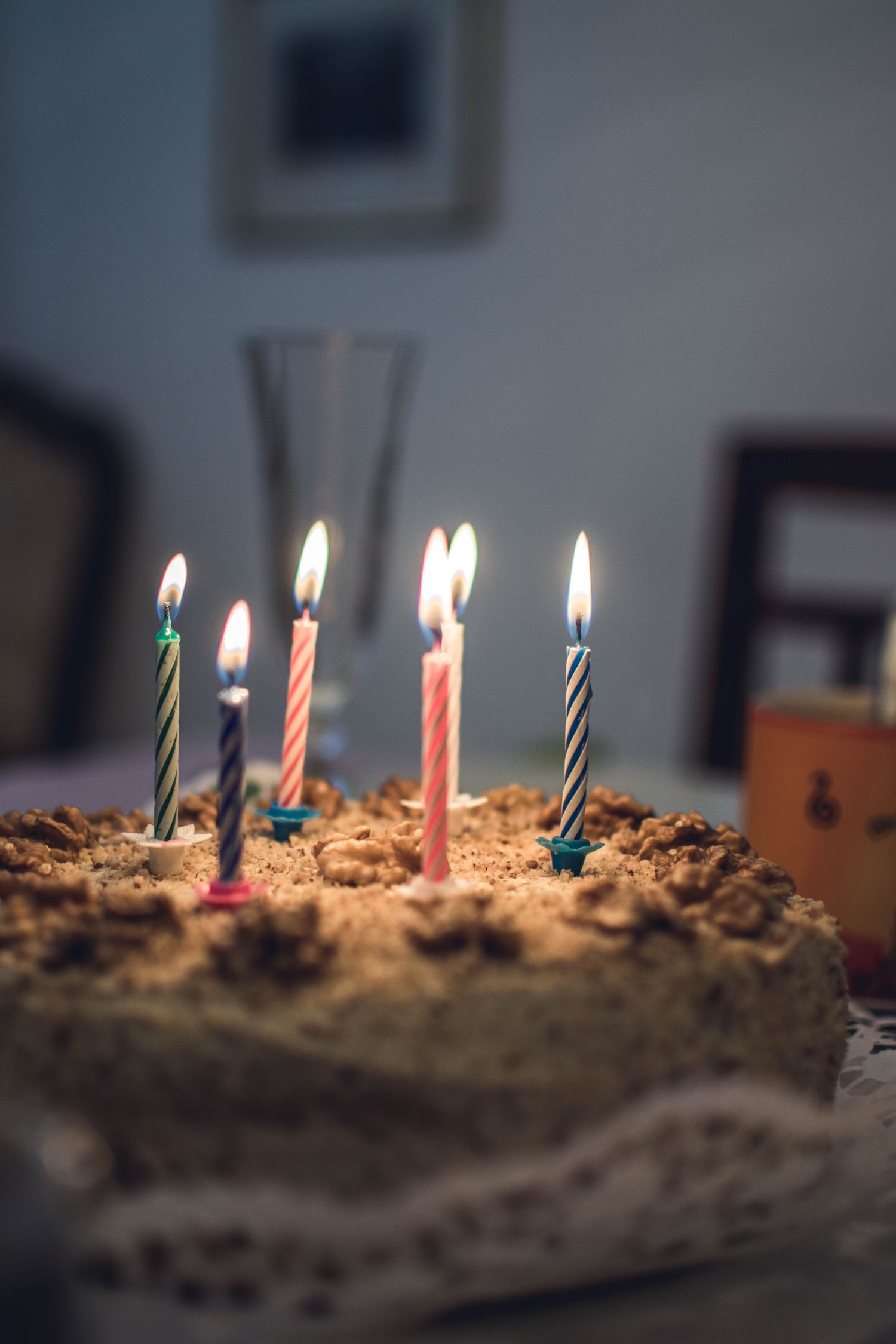 Candles glowing warmly