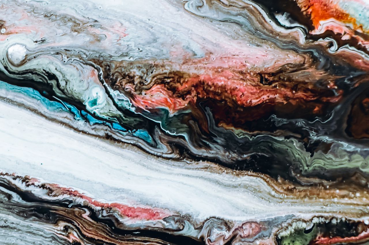 A metallic epoxy finish